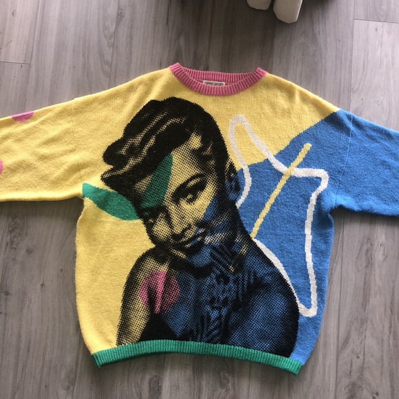 Vintage ESPRIT SPORT Color Block  Wool Sweater - Picture 3 of 9